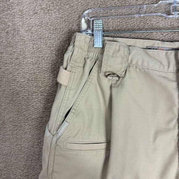 5.11 Tactical Cargo Pants Mens Size 34 x 34 Khaki Straight Elastic Waist Ripstop - Picture 4 of 12